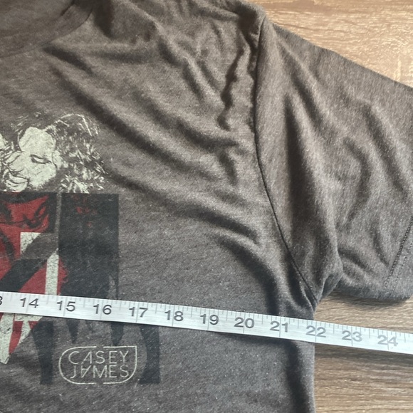 Unisex Pre owned Large Brown Next Level Casey James T Shirt - Picture 5 of 7